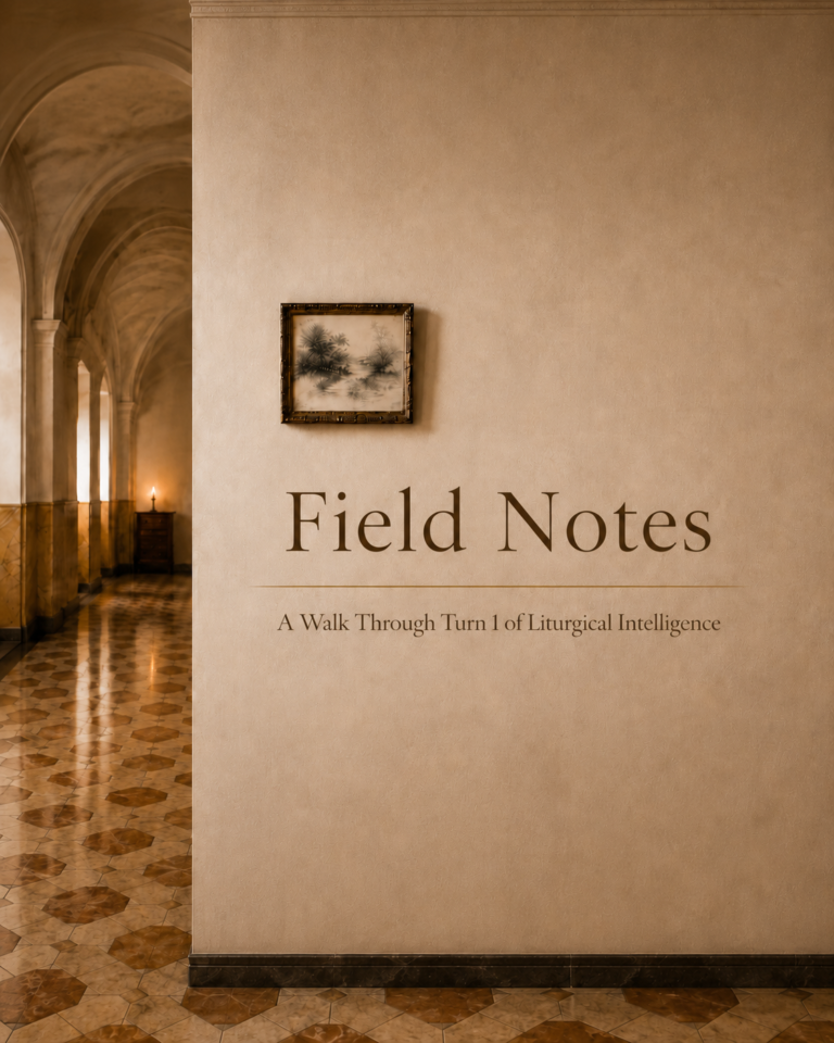 Liturgical Intelligence: Field Notes Turn I